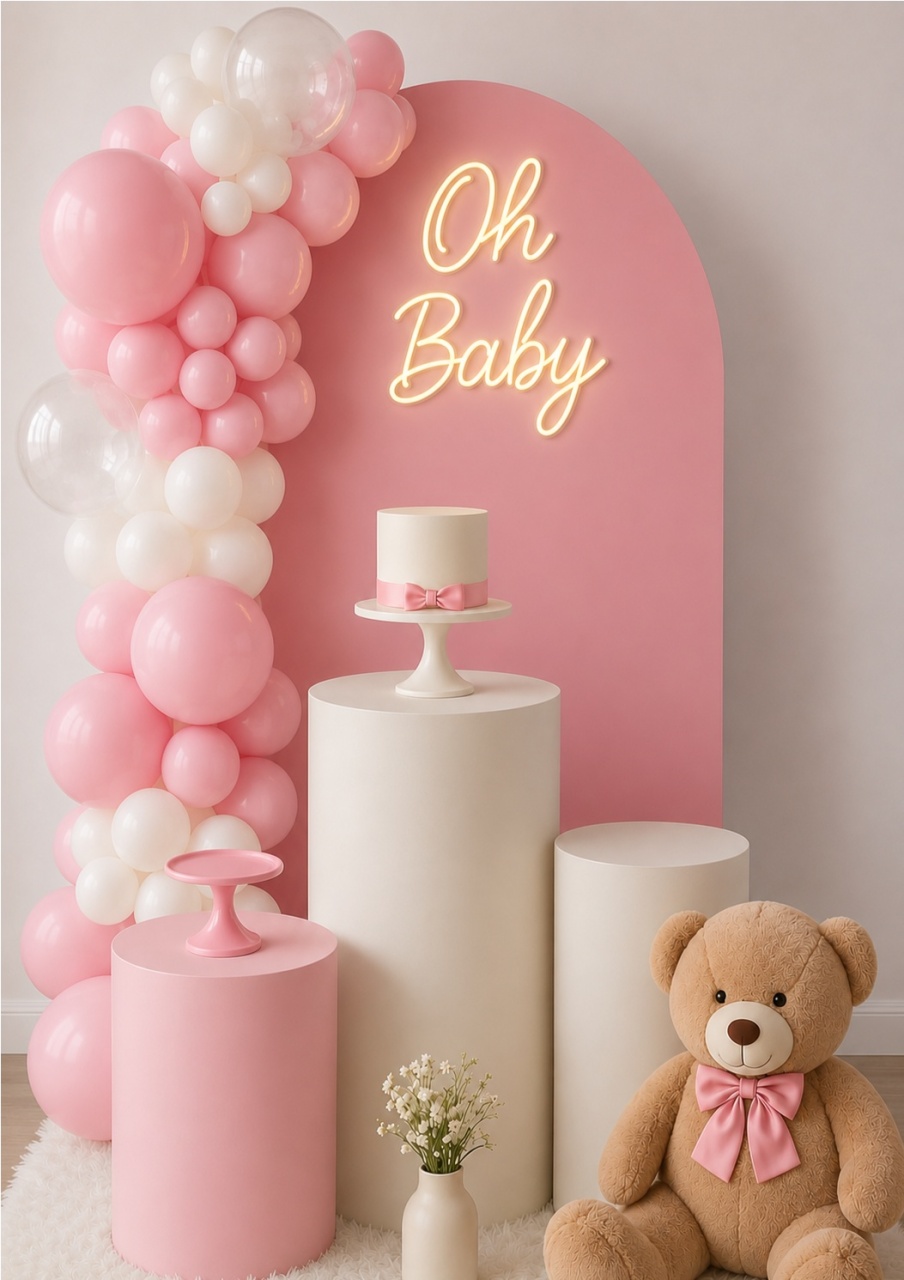 Chá de Bebe Pocket Rosa - laladecor