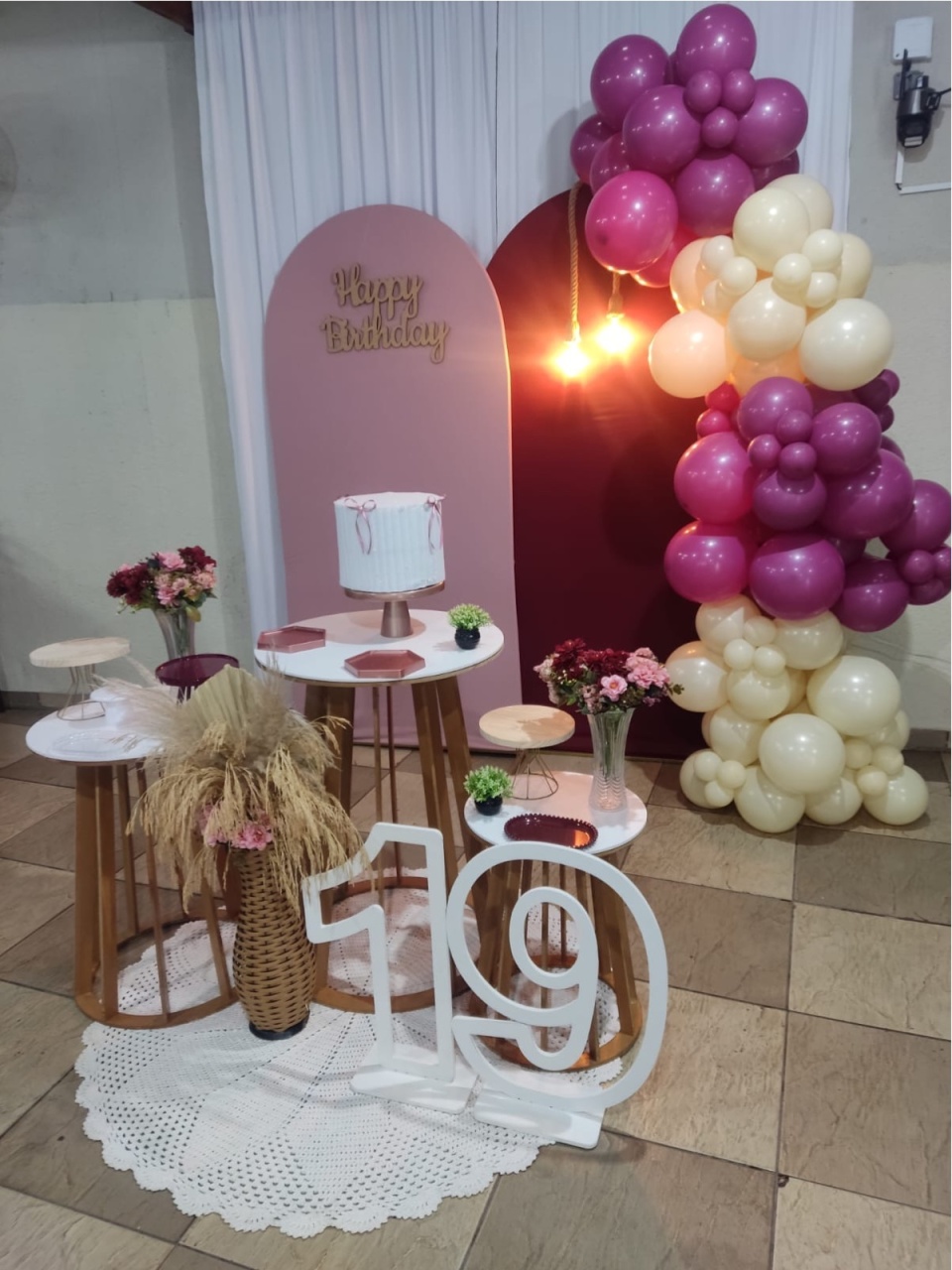 Decoração - Marsala E Rose - EXALTE FESTAS