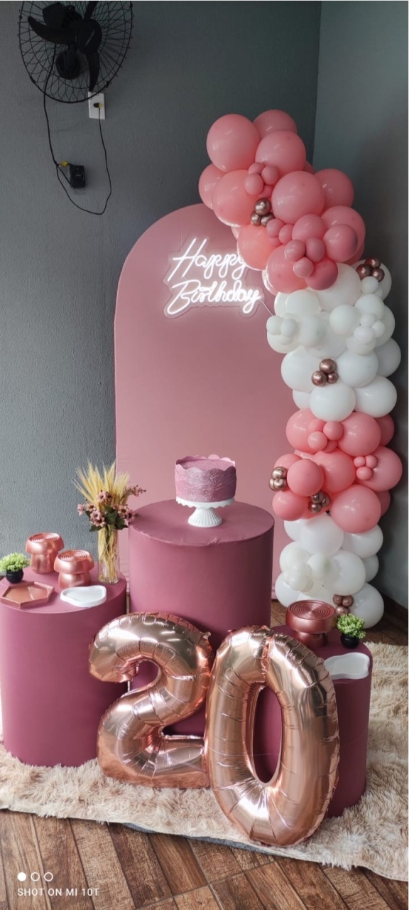 Decoração - Rosa - EXALTE FESTAS