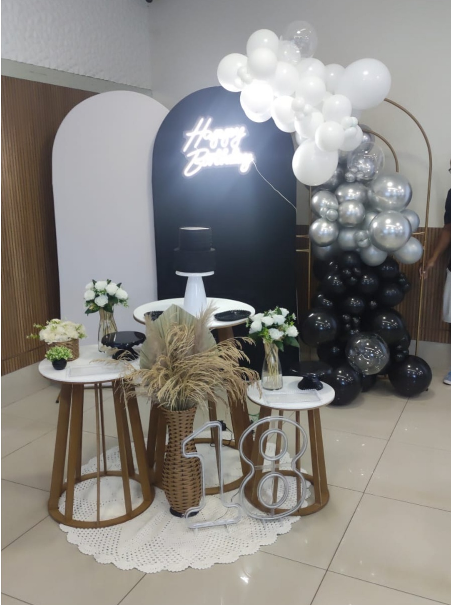 Decoração - Preto E Prata - EXALTE FESTAS