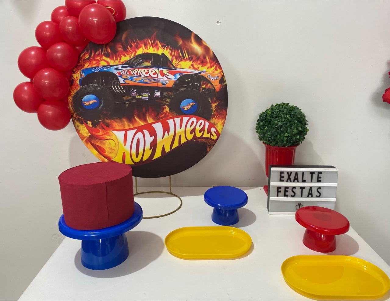 Festa Na Mesa - Hotwheels - EXALTE FESTAS