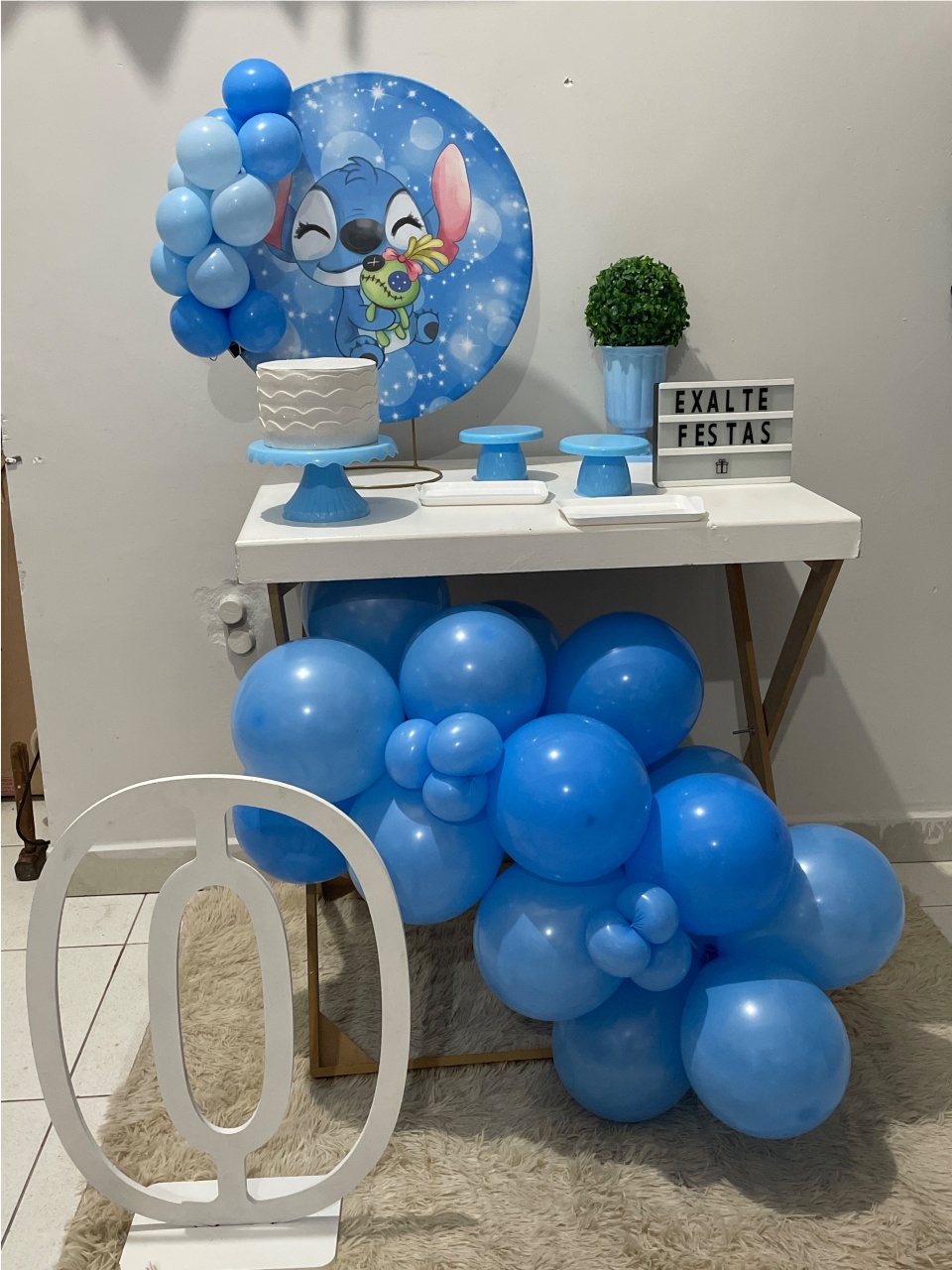 Festa Na Mesa Completa - Stitch E Xepa - EXALTE FESTAS