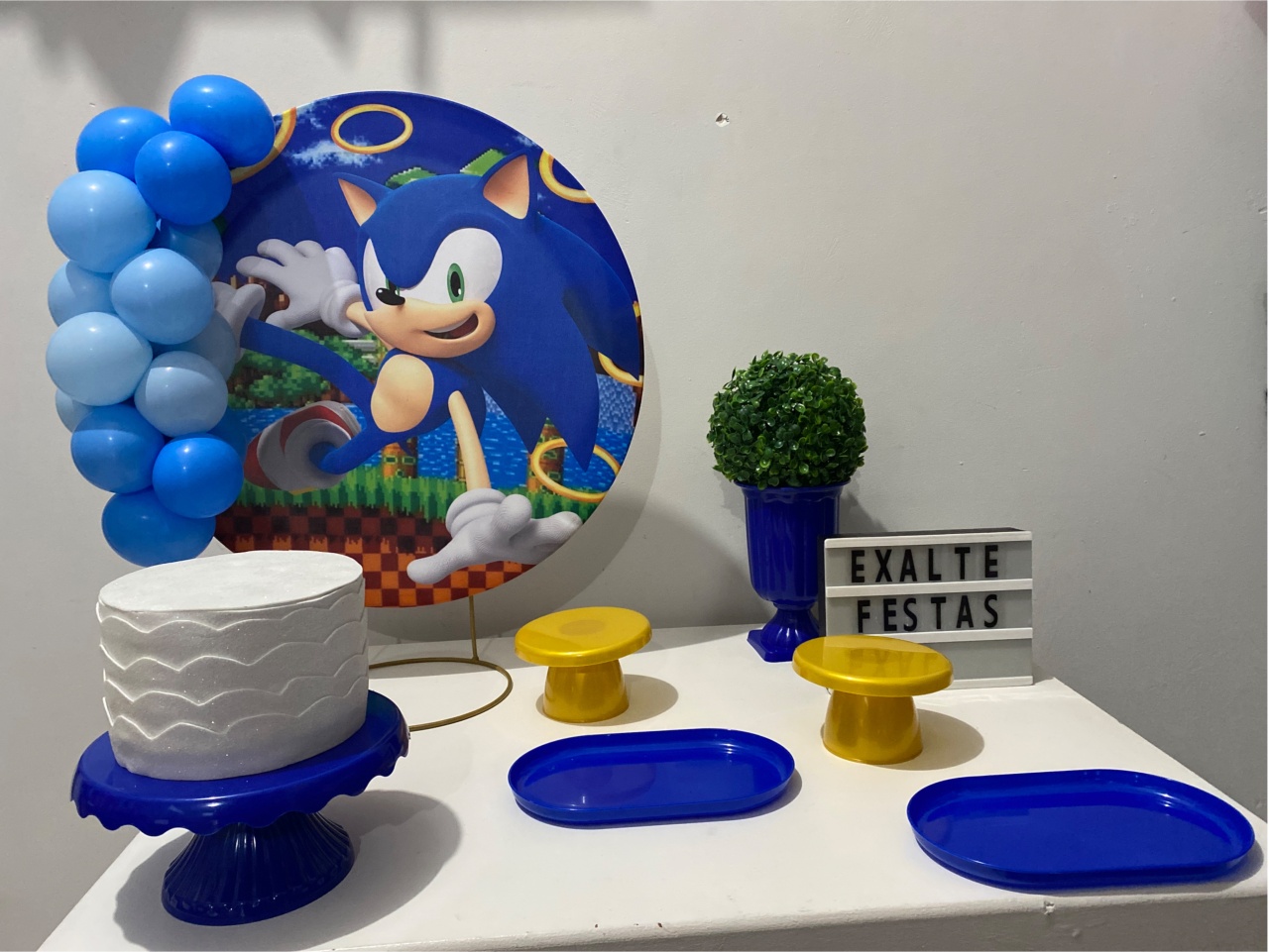 Festa Na Mesa - Sonic - EXALTE FESTAS
