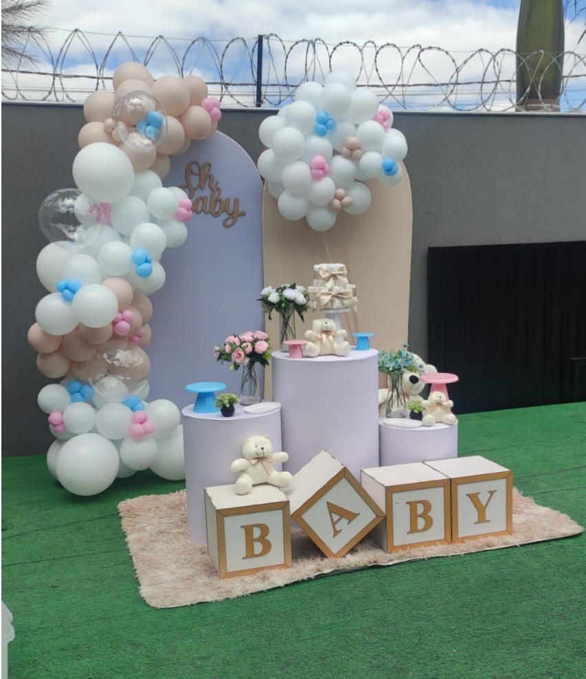 Decoração - Chá Revelação 4 - EXALTE FESTAS