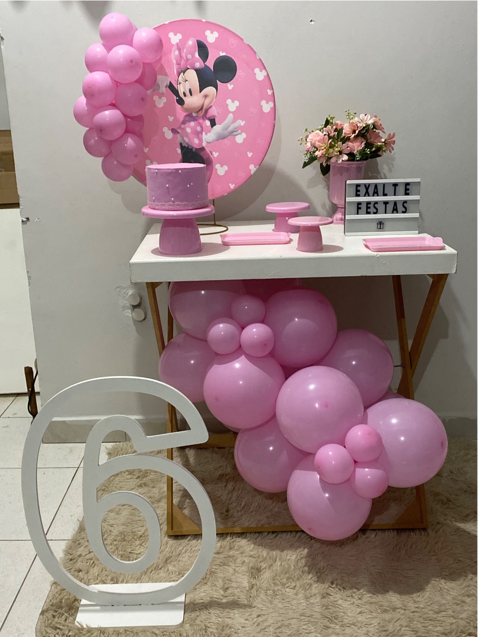 Festa Na Mesa Completa - Minnie - EXALTE FESTAS