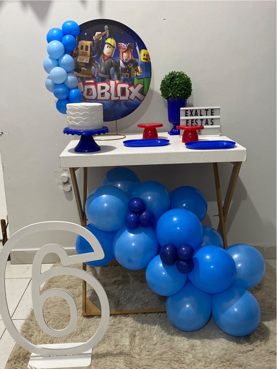 Festa Na Mesa Completa - Roblox - EXALTE FESTAS