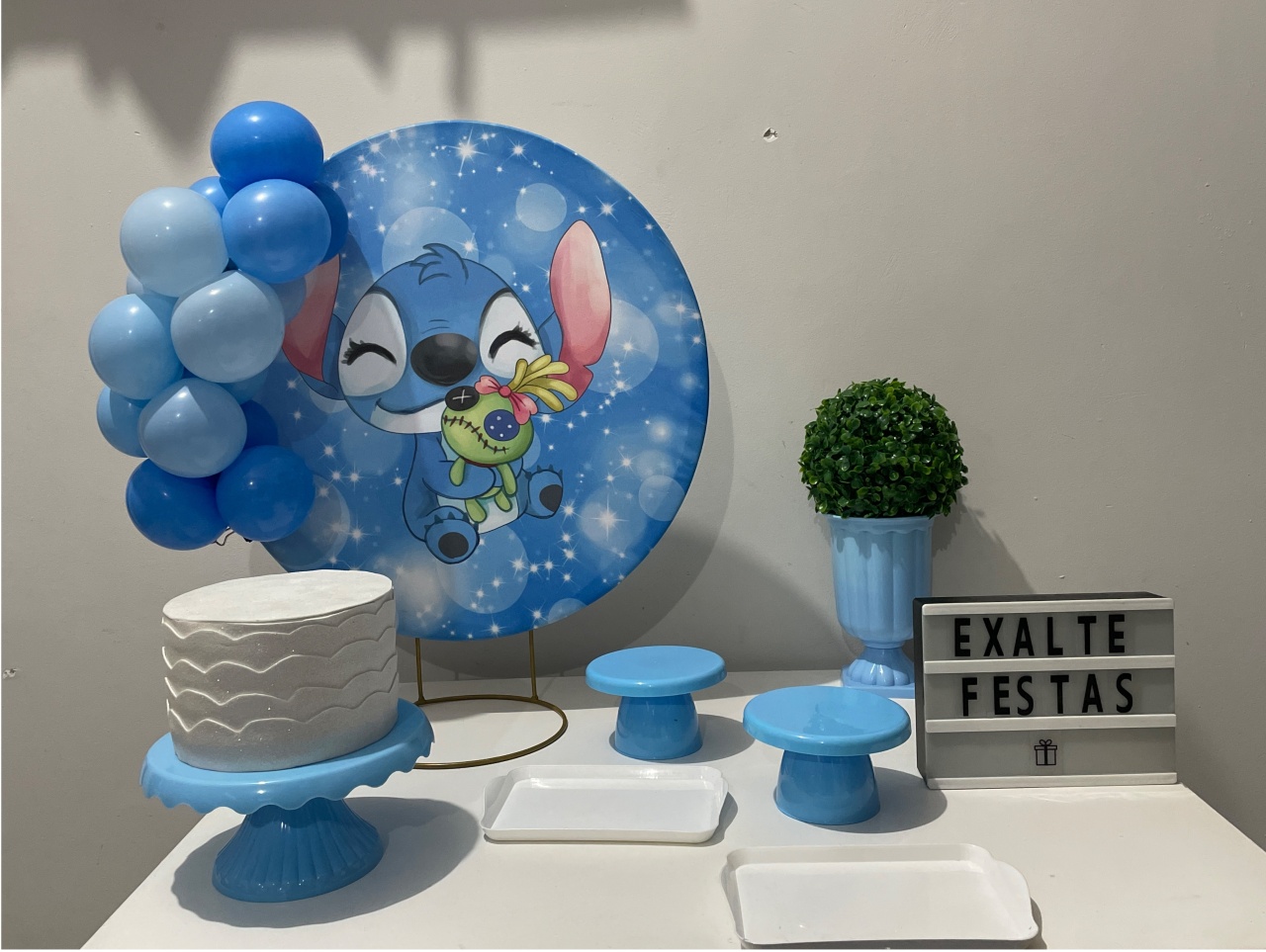 Festa Na Mesa - Stitch E Xepa - EXALTE FESTAS