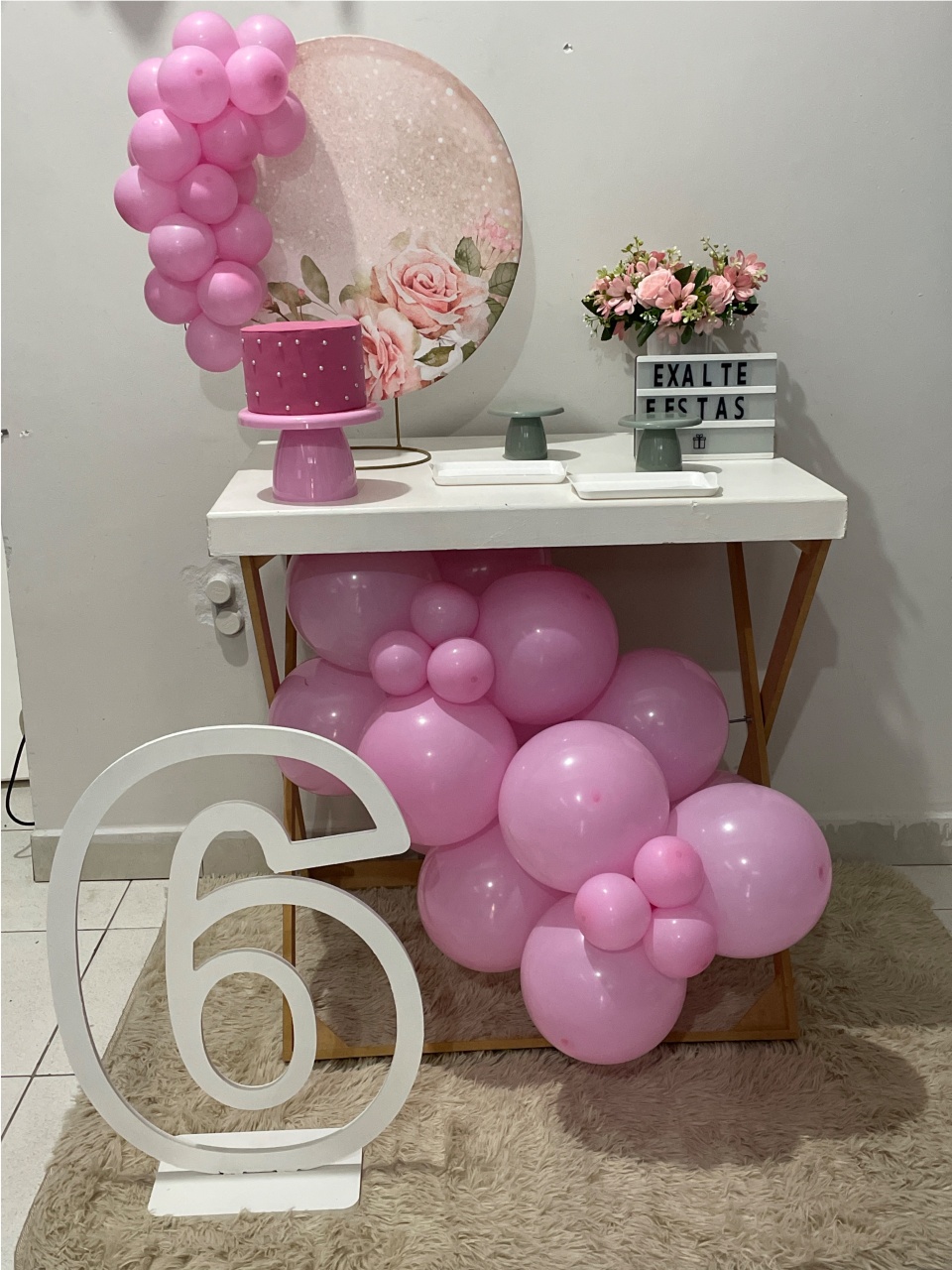 Festa Na Mesa Completa - Flores - EXALTE FESTAS