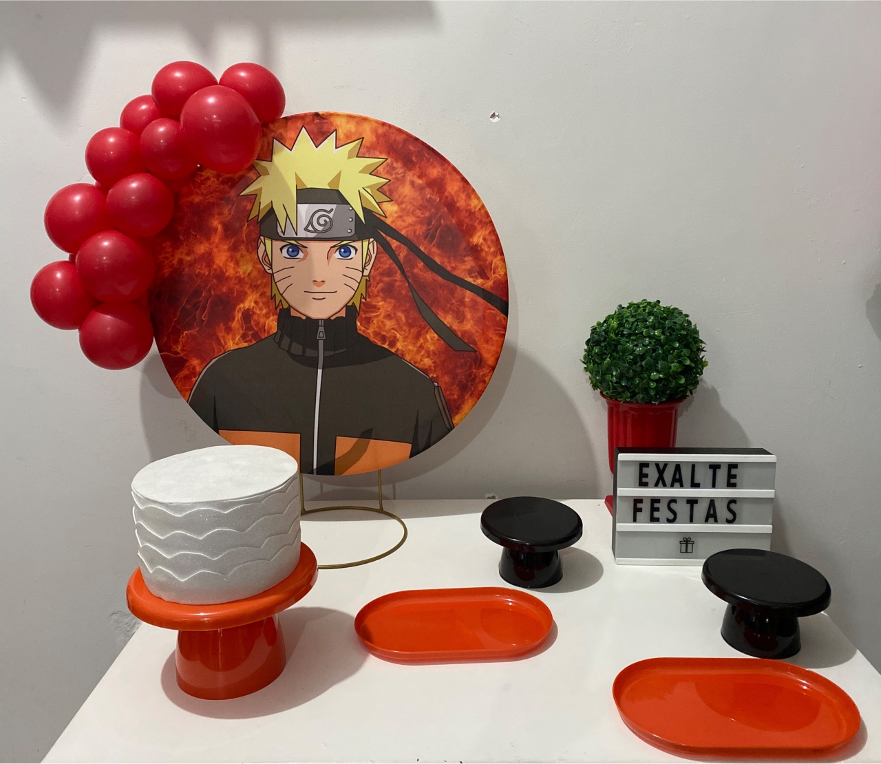 Festa Na Mesa - Naruto - EXALTE FESTAS