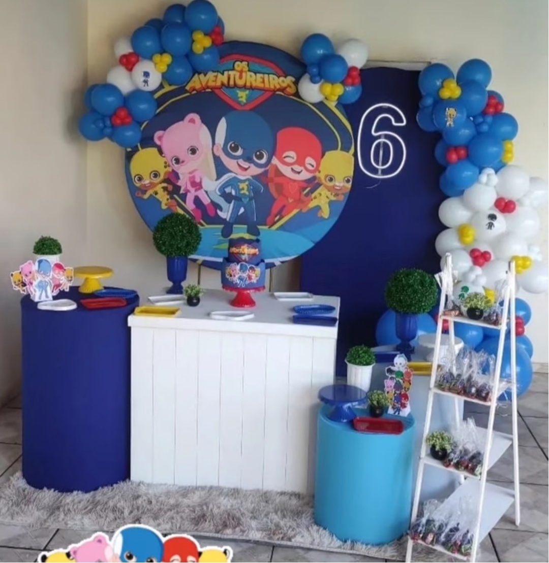 Decoração - Os Aventureiros - EXALTE FESTAS