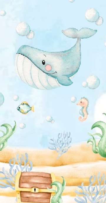 Painel Sublimado Tema Fundo Do Mar 2 - Decore Locações