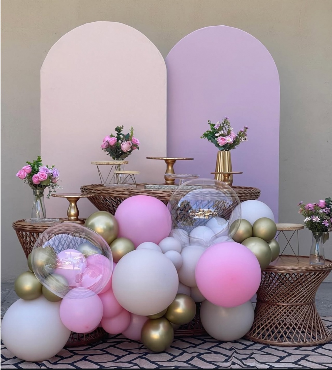 Kit Premium Rosê E Nude - Decore Locações