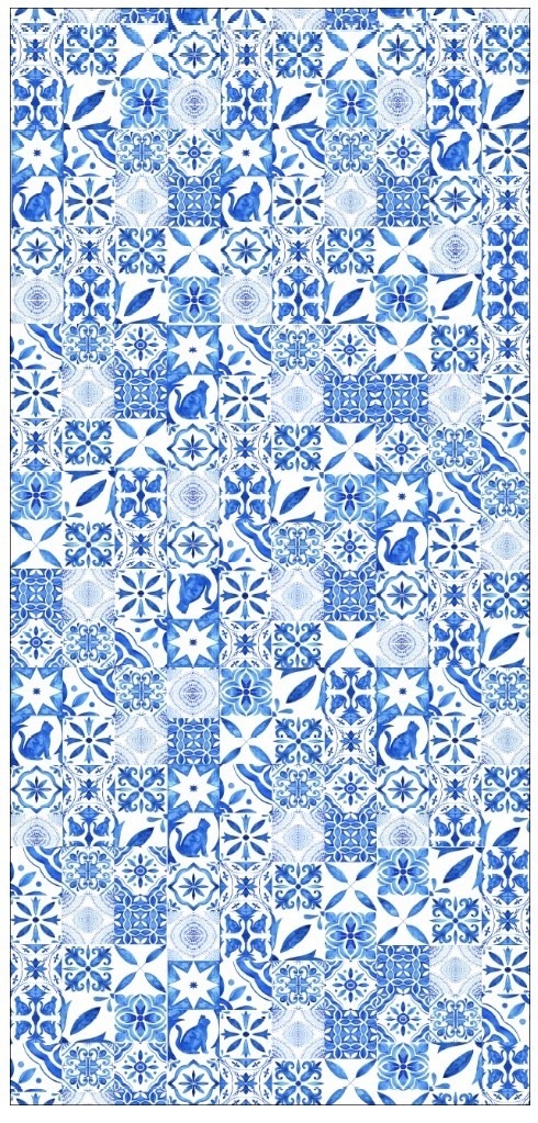 Painel Sublimado Tema Azulejo Português  - Decore Locações
