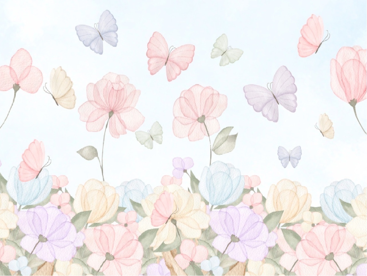 Painel Sublimado Tema Jardim  - Decore Locações