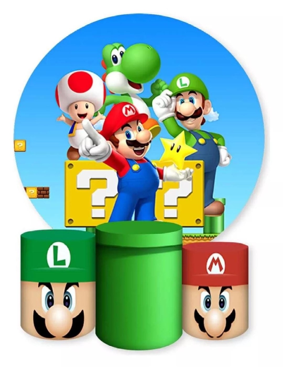 Painel E Capas Super Mario - Decore Locações