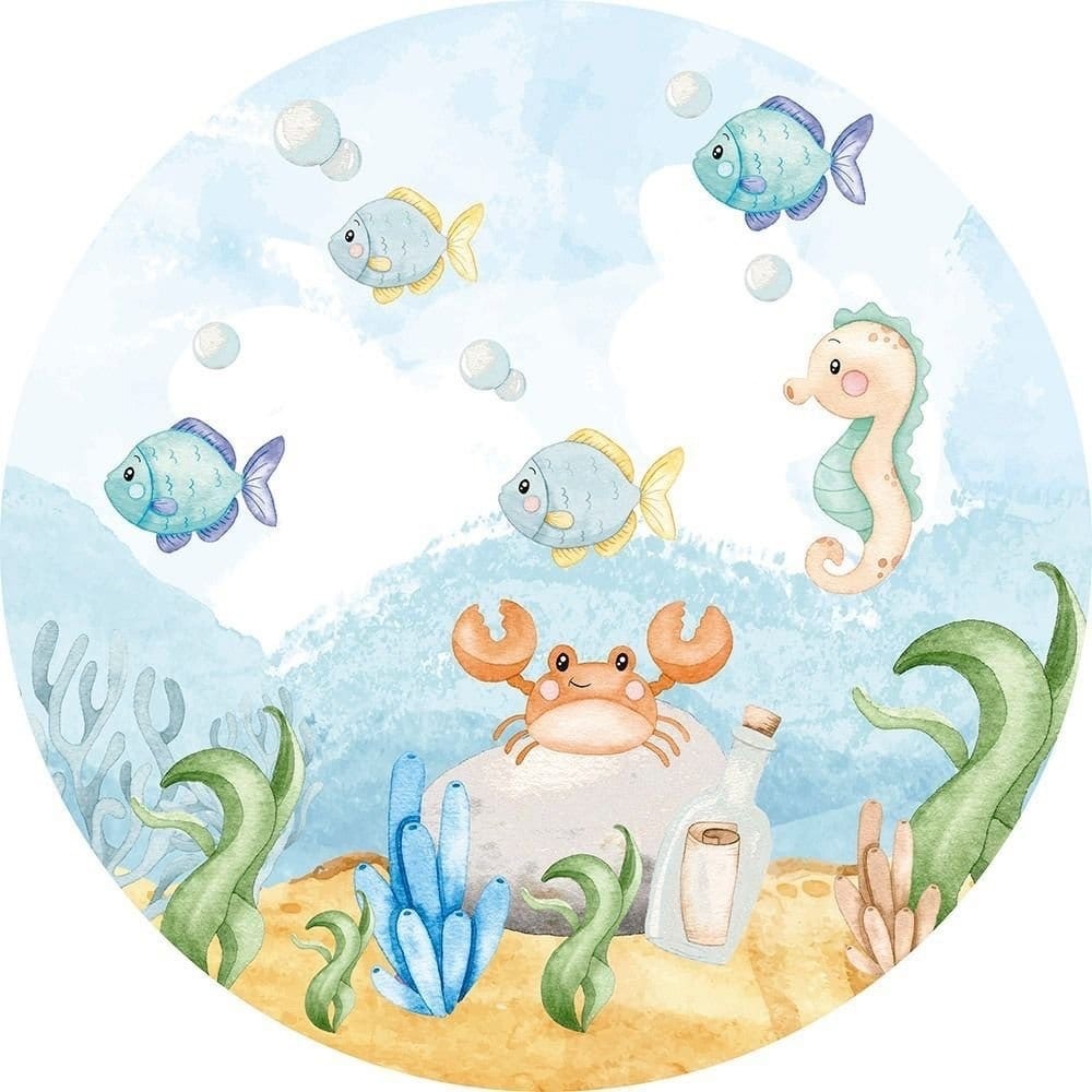 Painel Sublimado Tema Fundo Do Mar 1 - Decore Locações