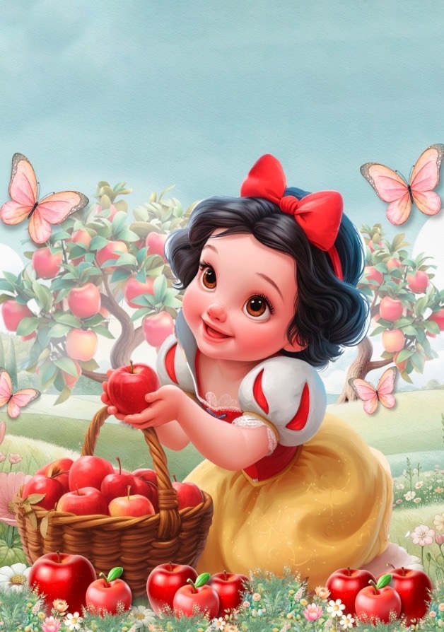 Painel Sublimado Tema Branca de Neve  - Decore Locações