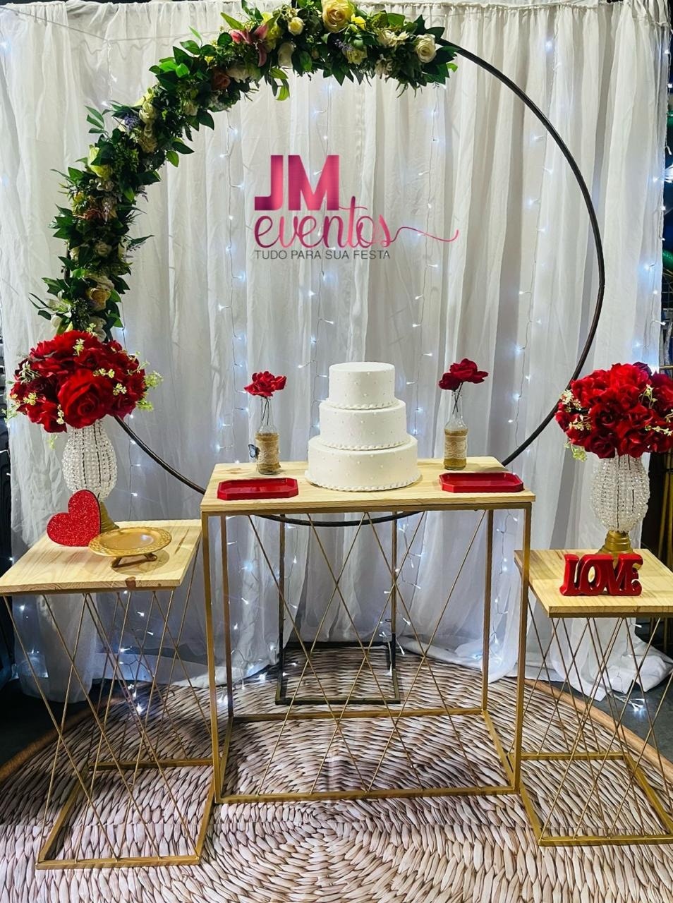 Decoração Casamento Vermelho - JMEVENTOS