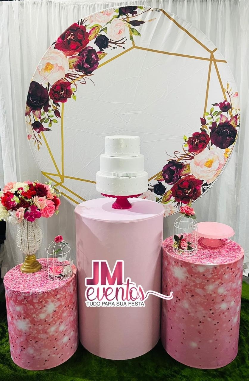 Kit Floral Rosa - JMEVENTOS