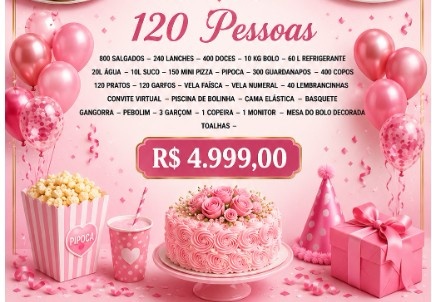 Kit 120 Pessoas - JMEVENTOS