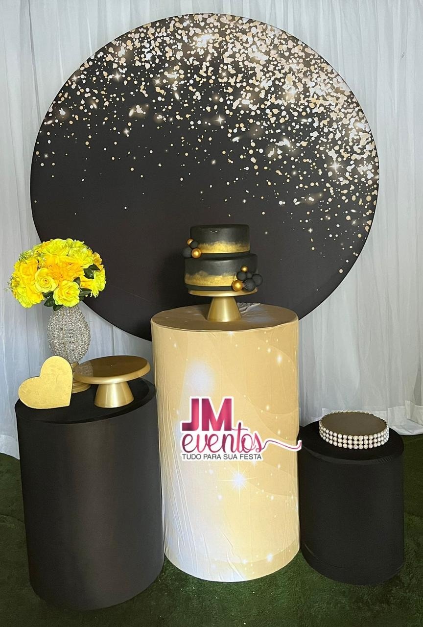 Kit Preto Com Dourado - JMEVENTOS