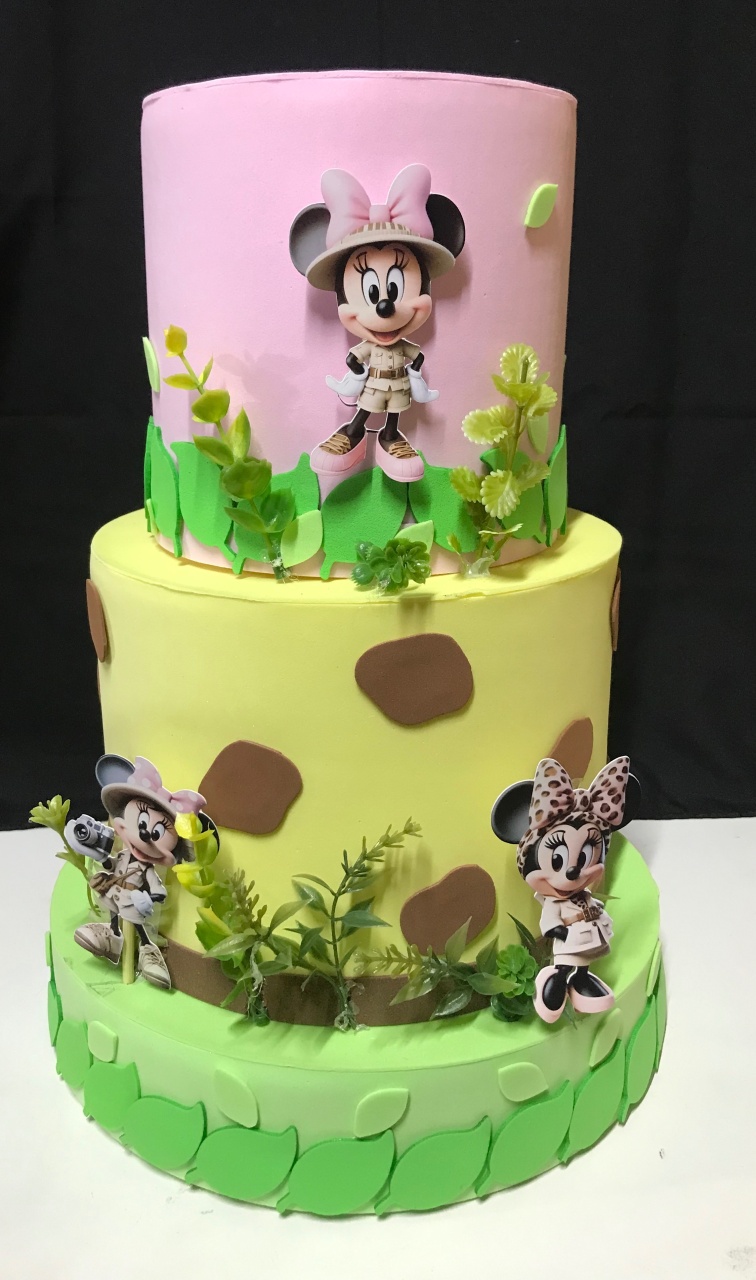 Bolo Minnie Safari - JMEVENTOS