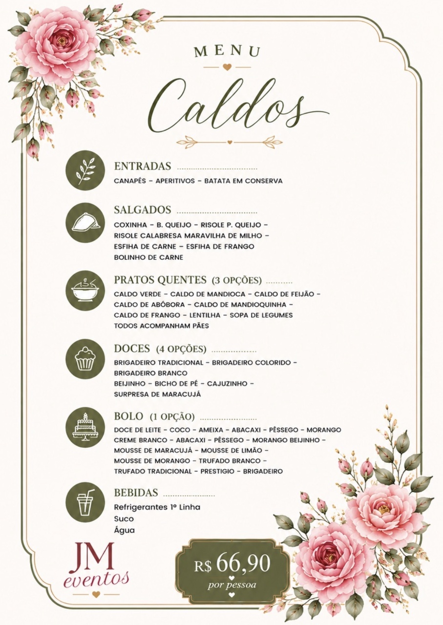 Caldos - JMEVENTOS
