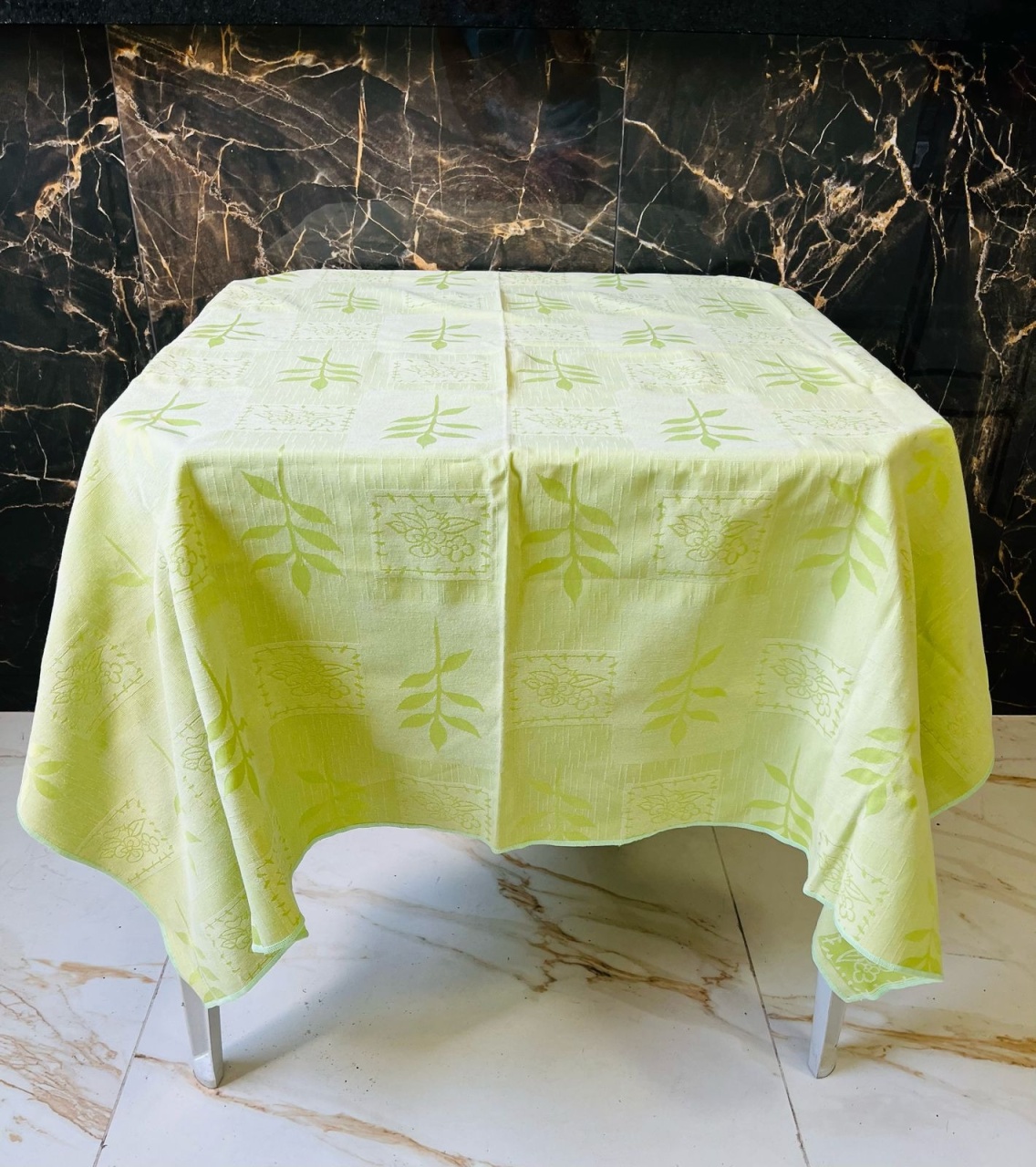 Jacquard Verde Claro 1,50 X1,50 - JMEVENTOS