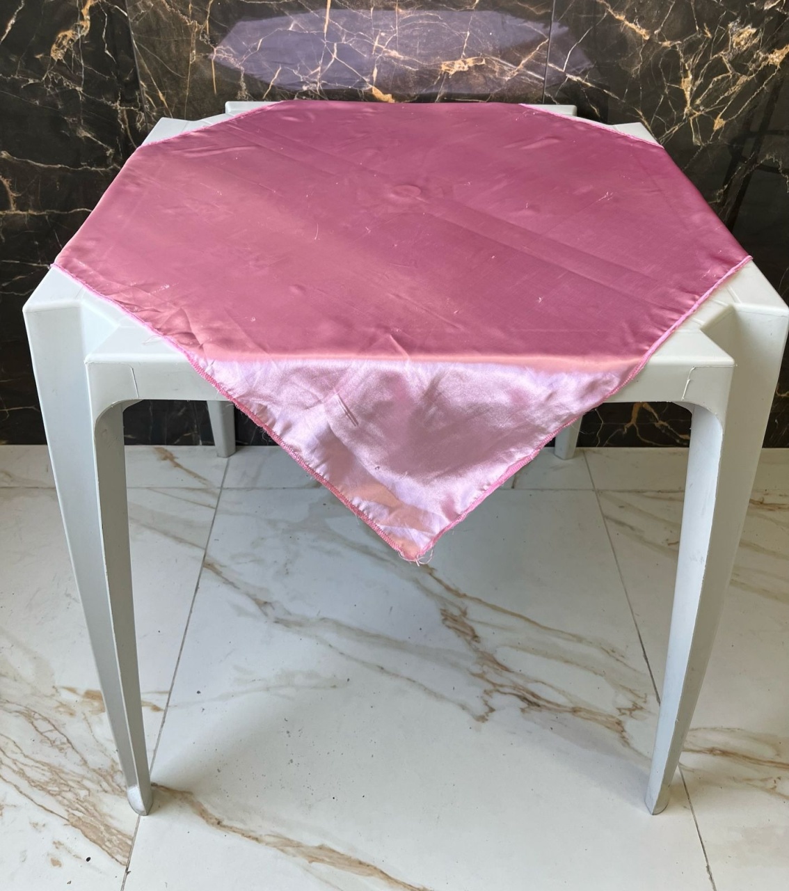 Cetim Rosa 70X70 - JMEVENTOS