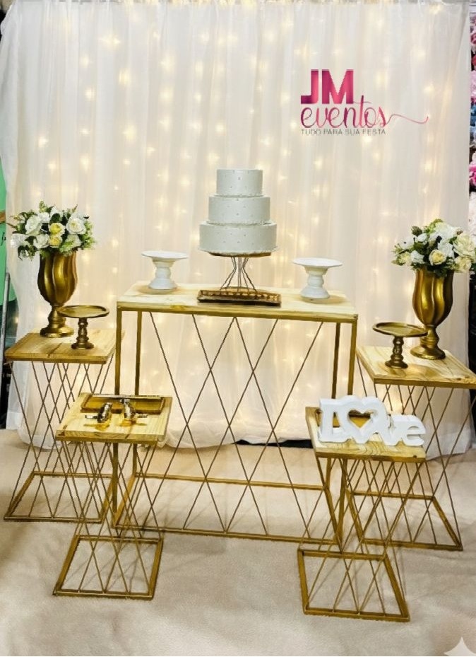 Decoração Casamento Dourado - JMEVENTOS