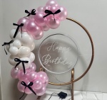 Laços - Rosa Perolado Com Branco - imagem 2