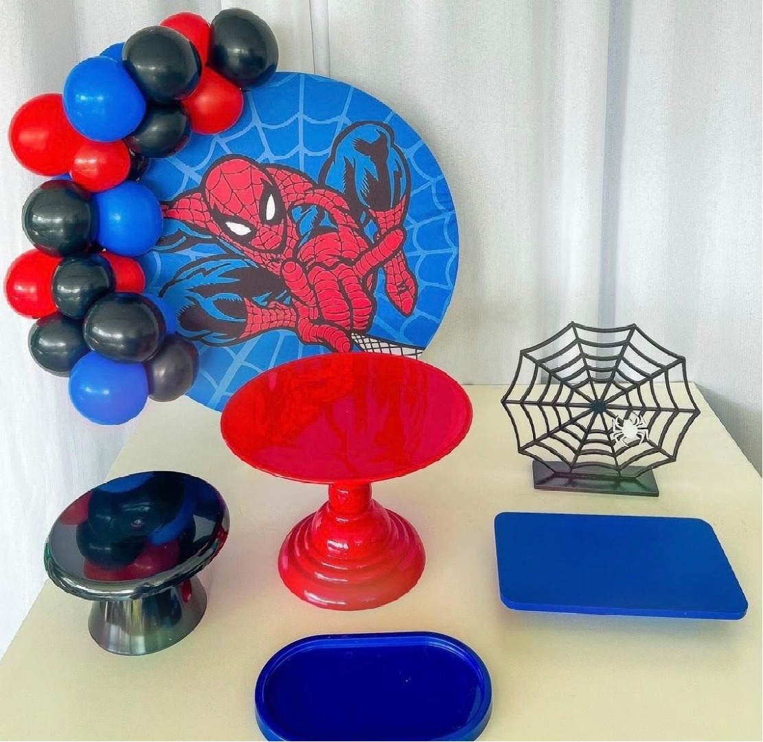 Kit - Homem Aranha  - AS Pegue e Monte & Festa na Mesa