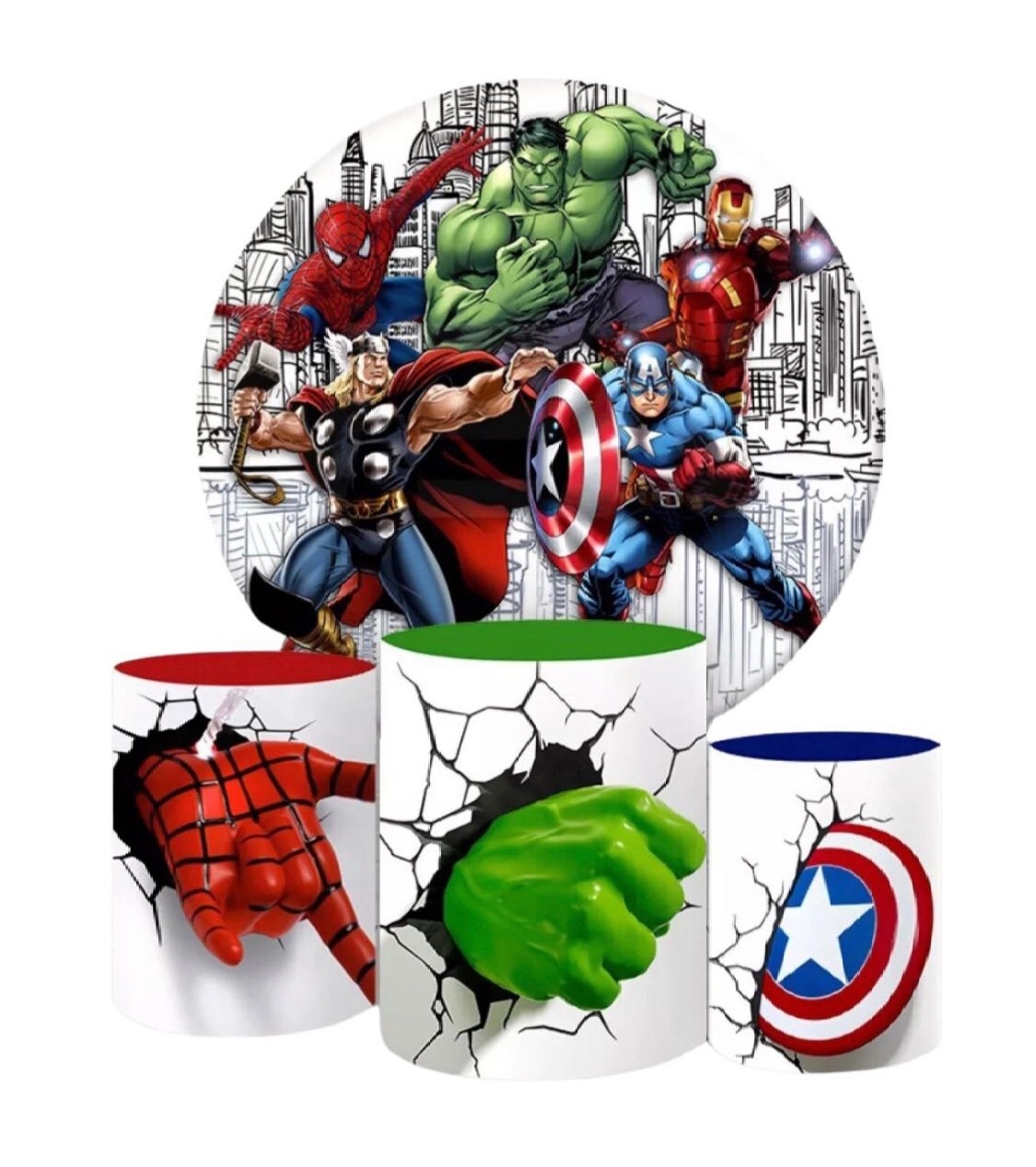 Os Vingadores/ Heróis - A casa do pegue e monte 