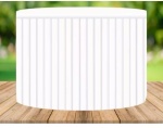 Cômoda Oval Branca Listrada 3D  - imagem 1