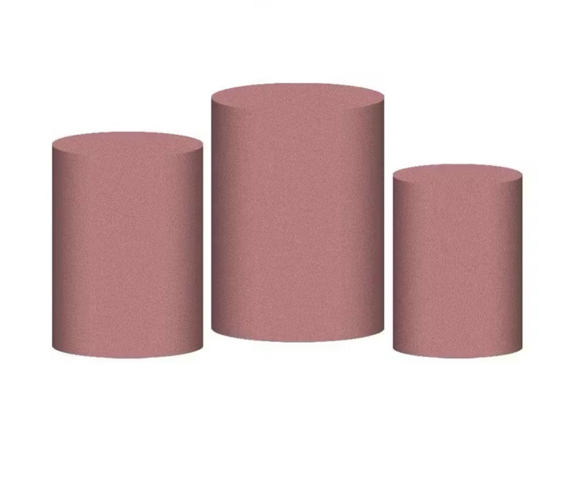 Capas Cilindro Rose Gold ( 3 Peças Pequena, Média, Grande) - A casa do pegue e monte 