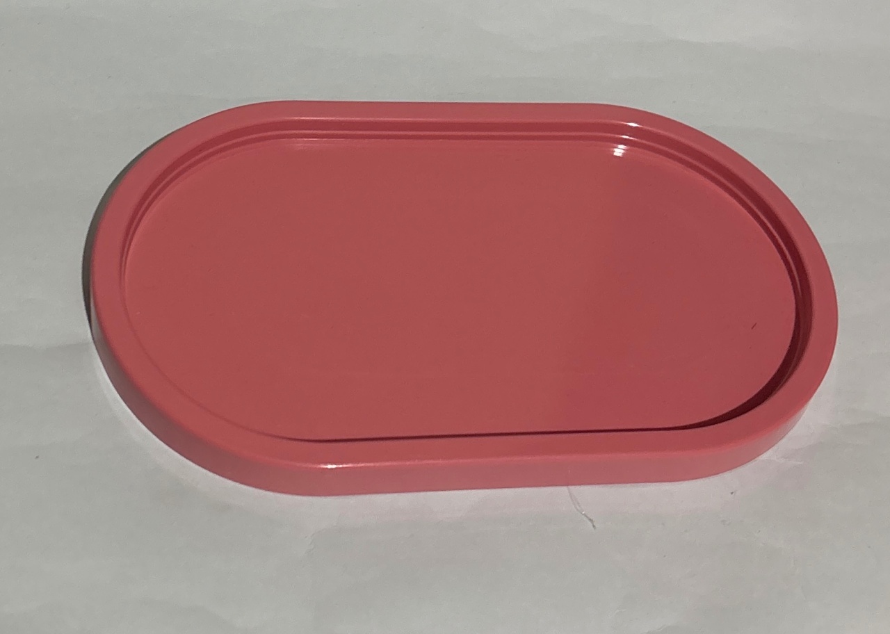 Porta Doces Rosa Gloss Oval Liso - A casa do pegue e monte 