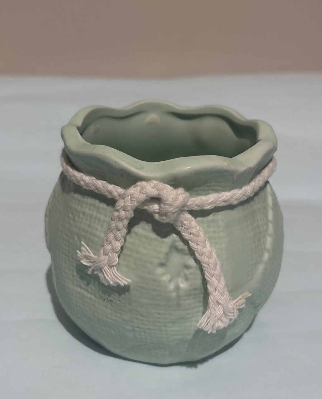 Vaso de Mesa Mini Verde Menta  C/ Arranjo    - A casa do pegue e monte 