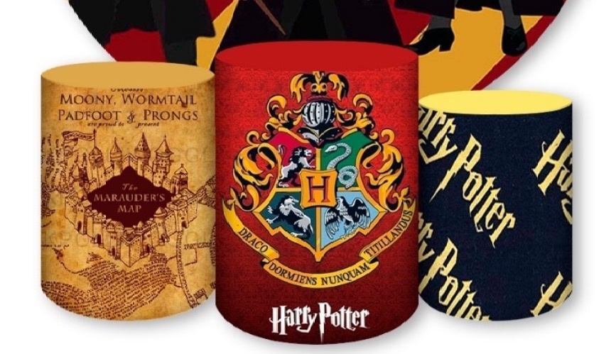 Trio Capas Cilindros Harry Potter S/  Cilindros     - A casa do pegue e monte 