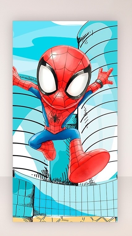 Capa Painel Homem Aranha S/ Armação Retangular  - A casa do pegue e monte 