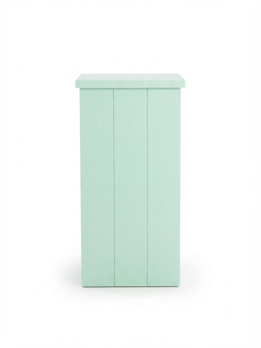 Mesa Cômoda Mini Verde Menta Lisa - A casa do pegue e monte 