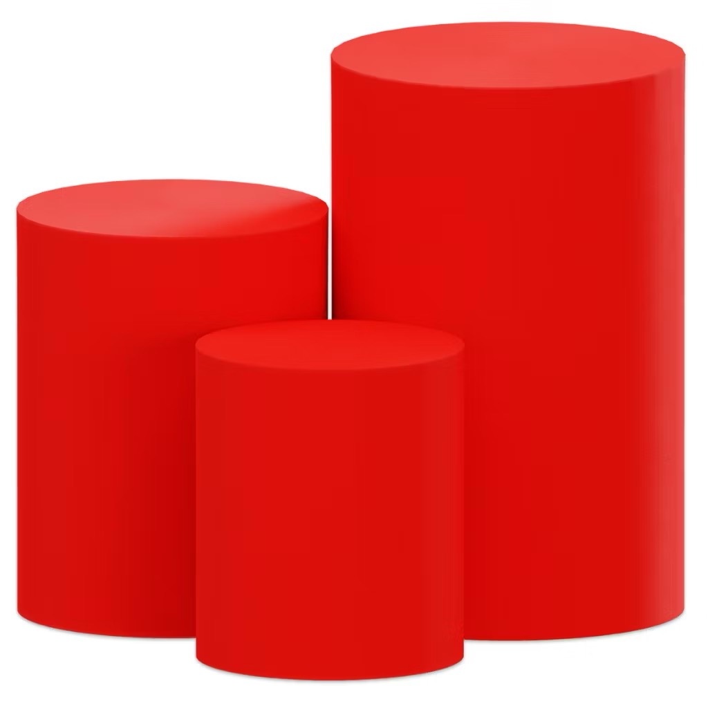 Capas Cilindro Vermelho P + Cilindros P - A casa do pegue e monte 