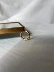 Porta Doces de Ferro  Dourado  C/ Espelho  Retangular Pequeno  - imagem 2