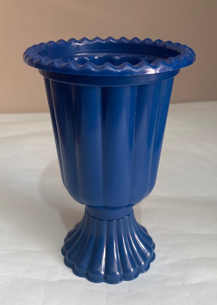 Vaso de Mesa Azul Big S/ Arranjo - A casa do pegue e monte 