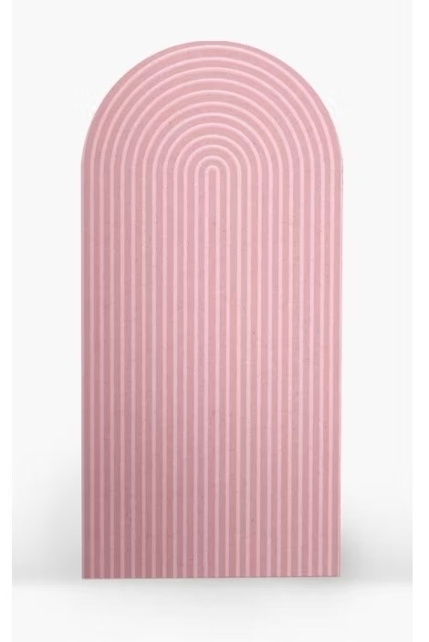 Capa Painel Romano Listrado Rosa + Armação  - A casa do pegue e monte 