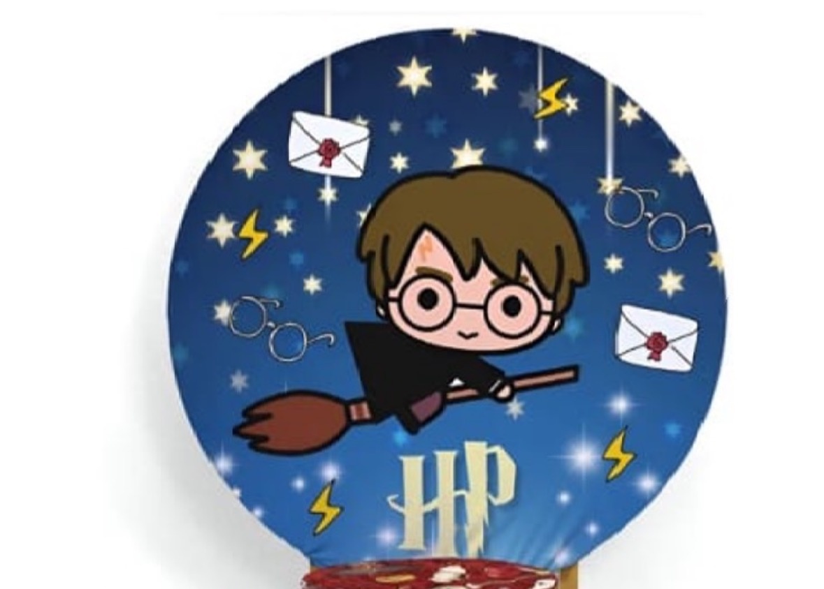 Harry Potter Capa Painel S/ Estrutura de Ferro Redonda  - A casa do pegue e monte 