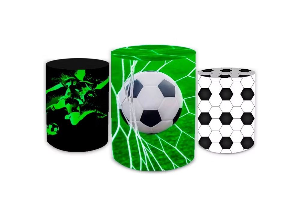 .Capas Cilindro Futebol ( 3 Peças Pequena , Média, Grande) - A casa do pegue e monte 