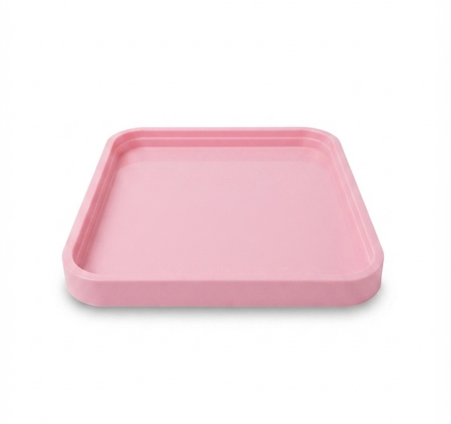 Porta Doce Quadrado Rosa - A casa do pegue e monte 