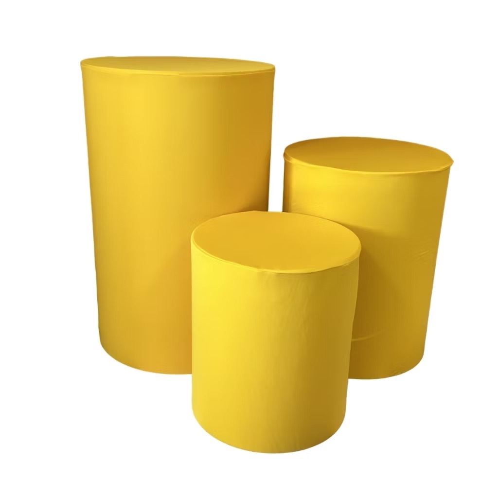 Cilindro Médio + Capa Amarelo Médio  - A casa do pegue e monte 