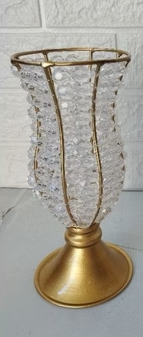 Vaso de Ferro C/ Pérolas Pequeno S/Flores  - A casa do pegue e monte 
