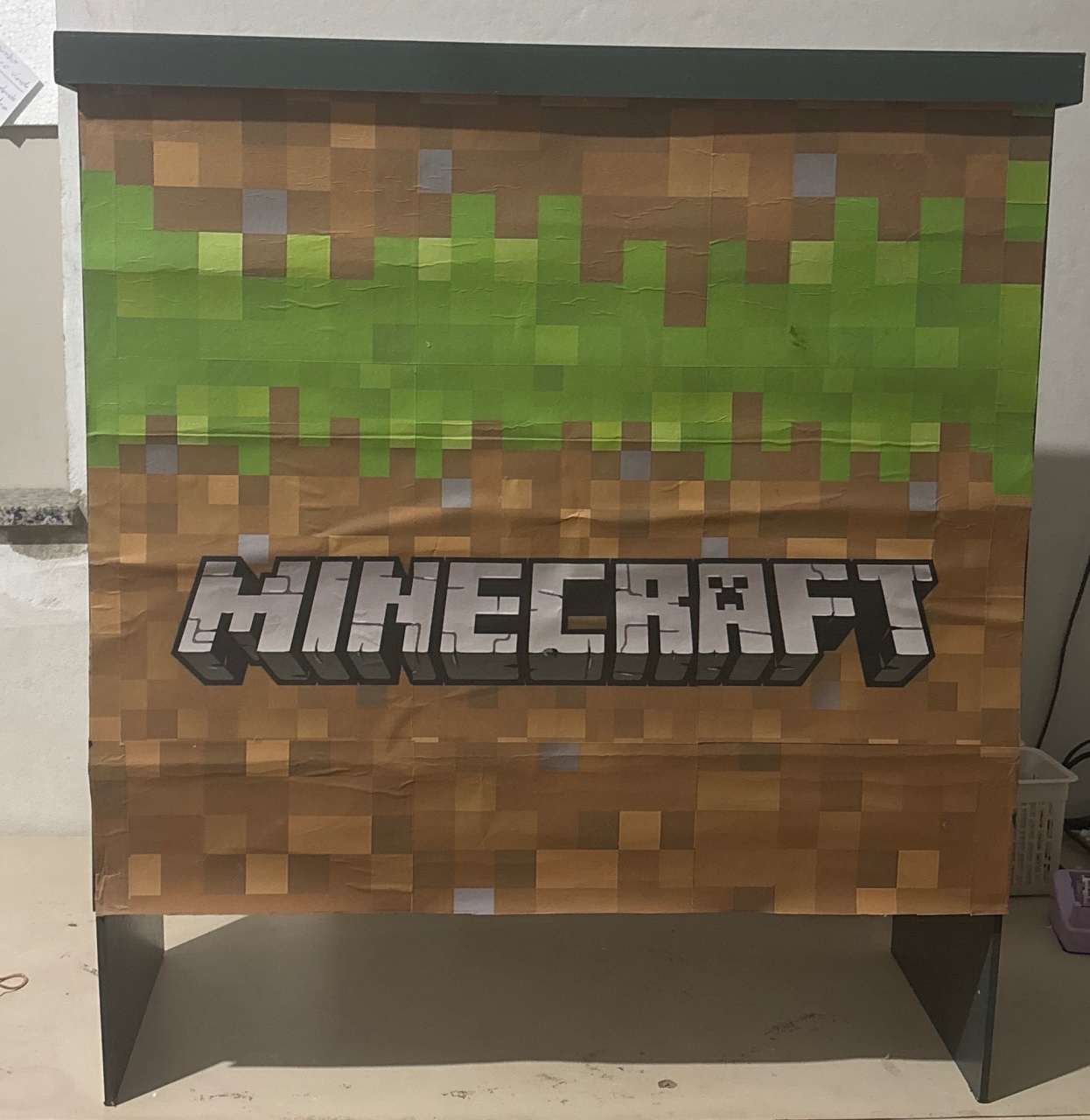 Mesa Cômoda Verde Musgo  Minecraft - A casa do pegue e monte 